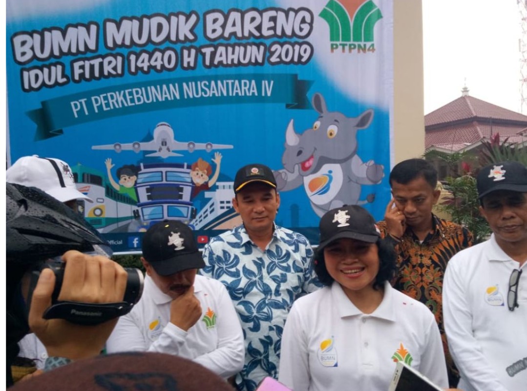 PTPN4 Berangkatkan 1.080 Pemudik Bareng BUMN 2019